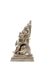 Brass Silver-Coated Superfine Shiv Parivar Idol – With Ganesh & Kartikeya On Nandi – 6.30 Inches - Image 7
