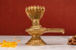 Brass Superfine Shivling with Sheshnag – 4 Inch