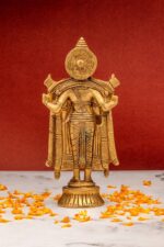 Brass Superfine Tirupati Balaji Idol – Detailed Carving – 7 Inch - Image 5