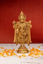 Brass Superfine Tirupati Balaji Idol – Detailed Carving – 7 Inch