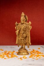 Brass Superfine Tirupati Balaji Idol – Detailed Carving – 7 Inch - Image 2