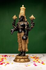 Brass Tirupati Balaji Idol – Dual Tone – 18.5 Inch - Image 4