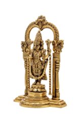 Brass Superfine Tirupati Balaji Idol – with Frame – Detailed Carving – 14 Inch - Image 7