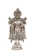 Brass Silver-Coated Superfine Tirupati Balaji Idol- 7 Inches - Image 8