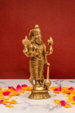 Brass Superfine Vishnu Idol – Standing – 6 Inch - Image 4