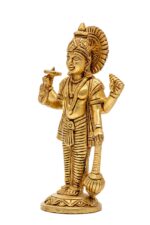 Brass Superfine Lord Vishnu Idol – Standing – 7 Inch - Image 7