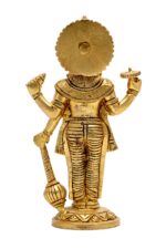 Brass Superfine Lord Vishnu Idol – Standing – 7 Inch - Image 5