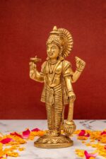 Brass Superfine Lord Vishnu Idol – Standing – 7 Inch - Image 2