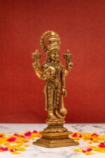 Brass Superfine Vishnu Idol – Standing – 8 Inch - Image 5