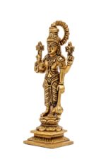 Brass Superfine Vishnu Idol – Standing – 8 Inch - Image 8