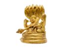 Brass Superfine Vishnu Laxmi Idol – On Sheshnag – 4.5 Inch - Image 5
