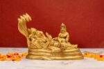 Brass Superfine Vishnu Laxmi Idol – On Sheshnag – 4.5 Inch - Image 10