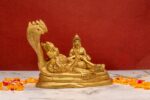 Brass Superfine Vishnu Laxmi Idol – On Sheshnag – 4.5 Inch - Image 9