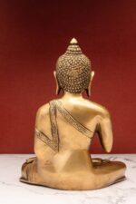 Superfine Brass Buddha Statue – Abhaya Mudra – 10 Inch - Image 7