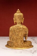Superfine Carved Brass Buddha Statue – Abhaya Mudra – 7 Inch - Image 7