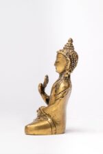 Brass Buddha Statue Miniature – Abhaya Mudra – 3 Inch - Image 5