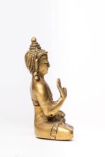Brass Buddha Statue Miniature – Abhaya Mudra – 3 Inch - Image 4