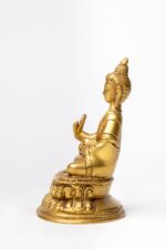 Brass Buddha Statue – Abhaya Mudra – 4 Inch - Image 5
