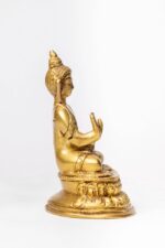 Brass Buddha Statue – Abhaya Mudra – 4 Inch - Image 4
