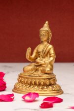 Brass Buddha Statue – Abhaya Mudra – 4 Inch - Image 2