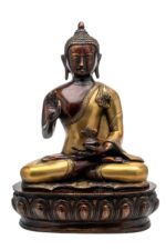 Brass Buddha Statue – With Base – Abhaya Mudra – 13 Inch - Image 6