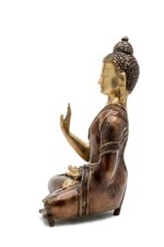 Superfine Carved Brass Buddha Statue – Abhaya Mudra – 11 Inch - Image 3