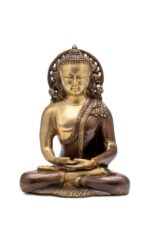 Brass Buddha Idol – Dhyan Mudra – 10 Inch - Image 6