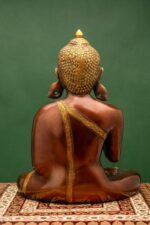 Brass Buddha Statue – Abhaya Mudra – 13 Inch - Image 6