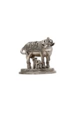 Brass Superfine Holy Cow with Calf Idol – Ganesh Laxmi Carved – 5.5 Inch - Image 7