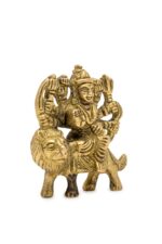 Brass Goddess Durga Idol on Lion Miniature – Ashtabhuja – 2’2″ Inch - Image 5