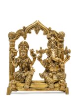 Brass Superfine Ganesh Laxmi Idol – 9 Inch - Image 5