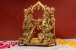 Brass Superfine Ganesh Laxmi Idol – 9 Inch - Image 2