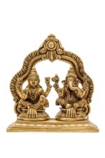 Brass Superfine Ganesh Laxmi Idol – 5.5 Inch - Image 6