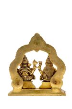 Brass Superfine Ganesh Laxmi Idol – 5.5 Inch - Image 3