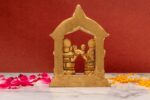 Brass Superfine Ganesh Laxmi Idol – With Frame – 4.25 Inch - Image 7