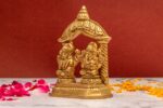 Brass Superfine Ganesh Laxmi Idol – With Frame – 4.25 Inch - Image 2