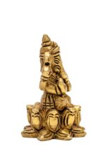 Brass Ganesh Idol seated on Lotus Flower – Vighnaharta – 2’10” Inch - Image 4