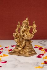 Superfine Brass Ganesha Idol – Vighnaharta – 3’9″ Inch - Image 6