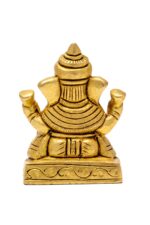 Superfine Dabroo Seth Brass Ganesha Idol – 3 Inch - Image 2