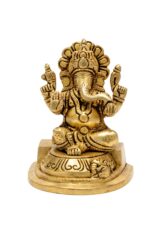 Superfine Lord Brass Ganesh Idol – Vighnaharta – 4.5 Inch - Image 5