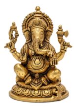 Superfine Lord Brass Ganesh Idol – 7.5 Inch - Image 6