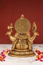 Superfine Lord Brass Ganesh Idol – 7.5 Inch - Image 7