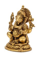 Superfine Lord Brass Ganesh Idol – 7.5 Inch - Image 4