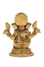 Superfine Brass Ganesh Idol – Vighnaharta – 4 Inch - Image 6
