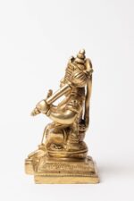 Sitting Brass Hanuman Idol – Aashirwaad Mudra – 4.5 Inch - Image 4