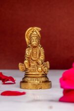 Sitting Brass Hanuman Idol Miniature – 2.5 Inch