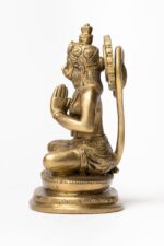 Sitting Brass Hanuman Idol – Anjali Mudra ( Folding Hands ) – 5.5 Inch - Image 4