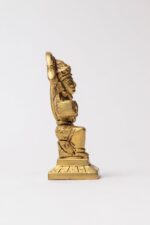 Sitting Brass Hanuman Idol – Aashirwaad Mudra – 3 Inch - Image 4
