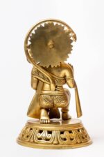 Superfine Brass Hanuman Idol – Ashirwad Mudra & Holding Gada – 11 Inch - Image 4