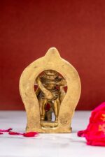 Standing Brass Hanuman Idol Showing Ram Sita in his Chest – 3.35 Inch - Image 4